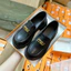 Giày lười nữ miu mũi tròn chất da mềm, loafer nữ tag đồng thời trang, giày búp bê nữ đế cao oxford 4cm êm chân