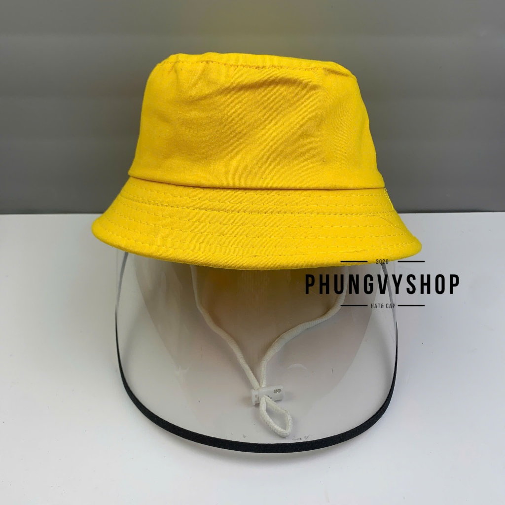 BÉ 2-5 Tuổi_Mũ chống giọt bắn chắn gió bụi mưa bucket tai bèo vành phungvyshop-nón / Bo "KIẾNG" TRUNG TRƠN/