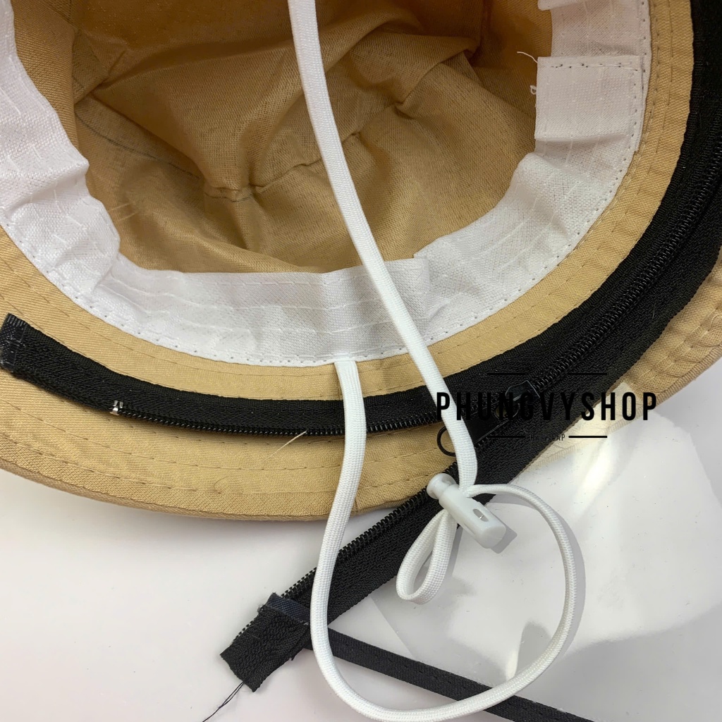 BÉ 2-5 Tuổi_Mũ chống giọt bắn chắn gió bụi mưa bucket tai bèo vành phungvyshop-nón / Bo "KIẾNG" TRUNG TRƠN/