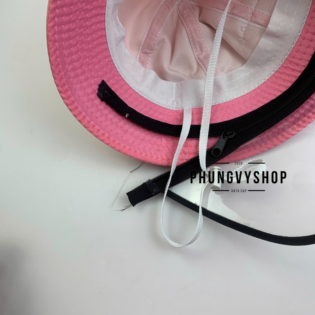 Có 2 Size 1-6 Tuổi_Mũ chống giọt bắn chắn gió bụi mưa bucket tai bèo vành phungvyshop-nón / Bo "KIẾNG" LABU TAI ĐỨNG/