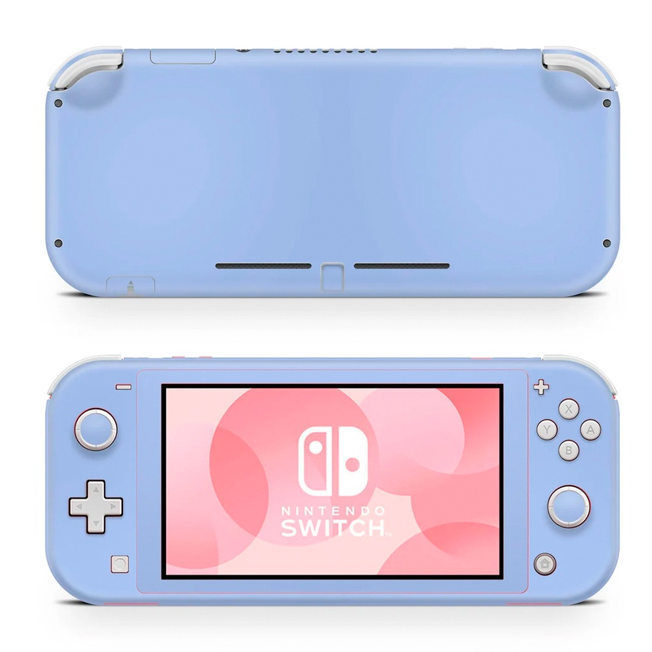 Skin decal dán Nintendo Switch Lite mẫu màu xanh tím periwinkle (đã cắt sẵn, dễ dán)