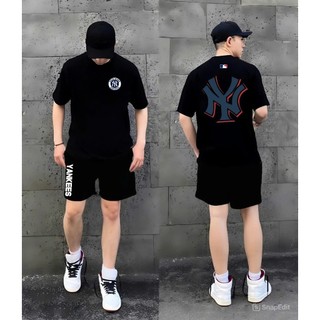Bộ Thể Thao Hè Nam Tay Ngắn Phối Logo Nổi Sành Điệu, Set Thun Tay Ngắn Chất Liệu Cotton Mềm Mịn Siêu Sịn Mùa Hè Cao Cấp