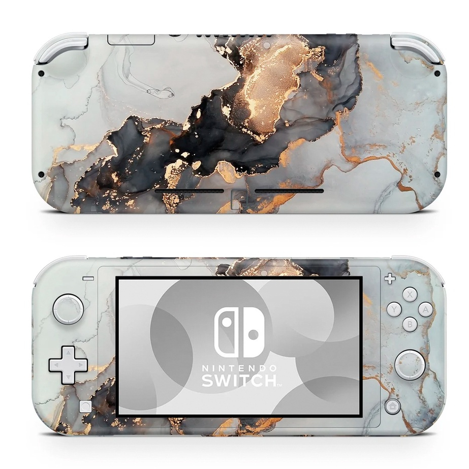 Skin decal dán Nintendo Switch Lite mẫu vân đá (đã cắt sẵn, dễ dán)