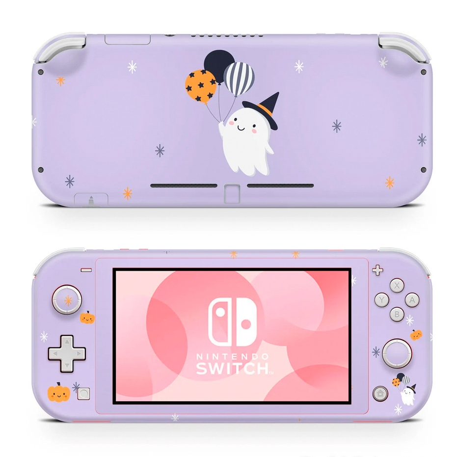 Skin decal dán Nintendo Switch Lite mẫu Halloween (đã cắt sẵn, dễ dán)