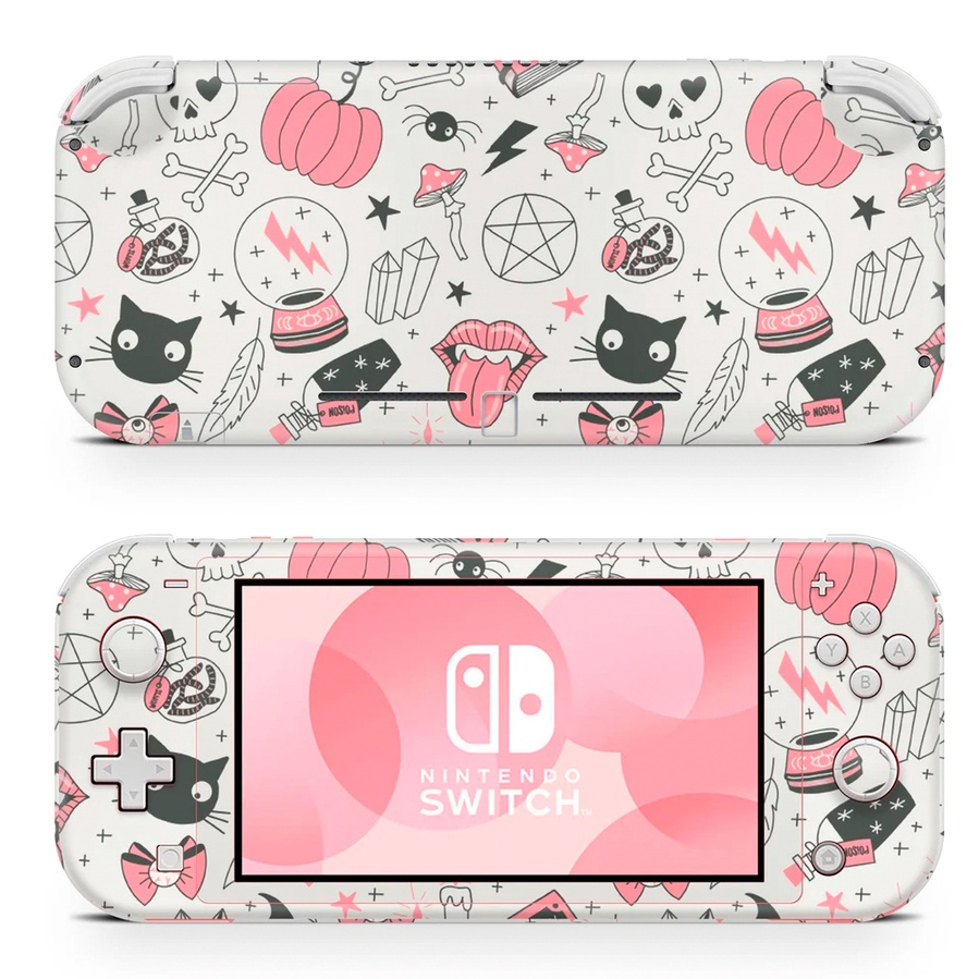 Skin decal dán Nintendo Switch Lite mẫu halloween (đã cắt sẵn, dễ dán)
