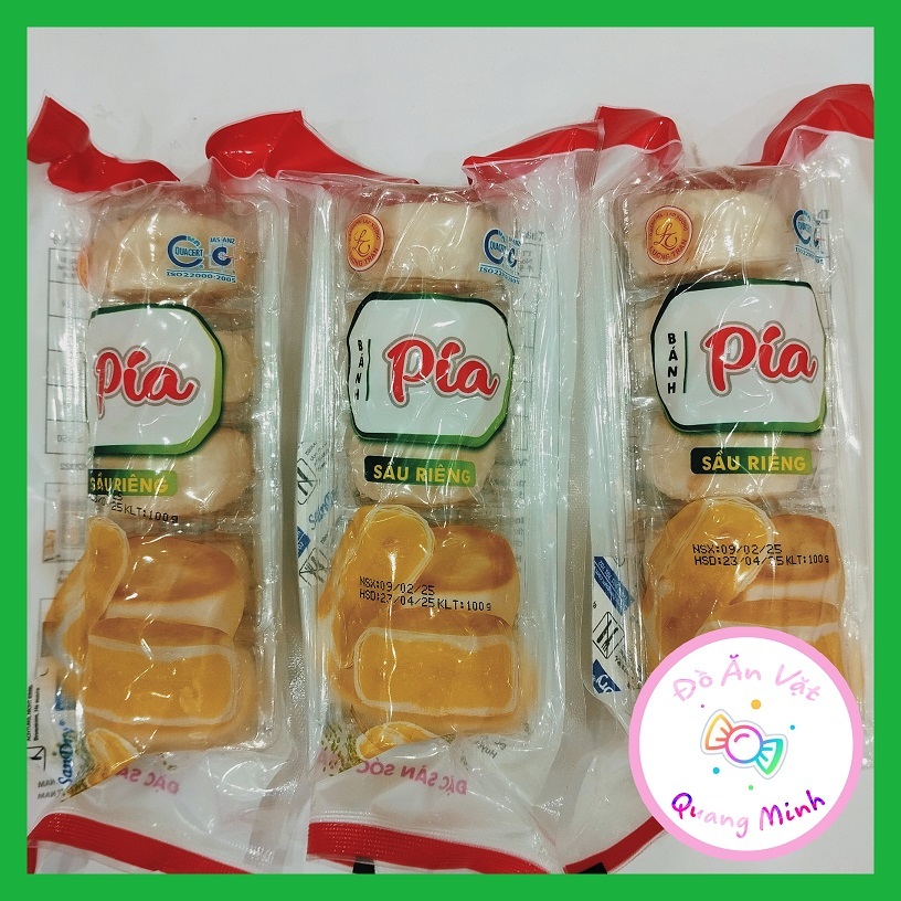 Bánh Pía Sầu Riêng mini gói 100g gồm 5 cái đặc sản Sóc Trăng thơm ngon ...