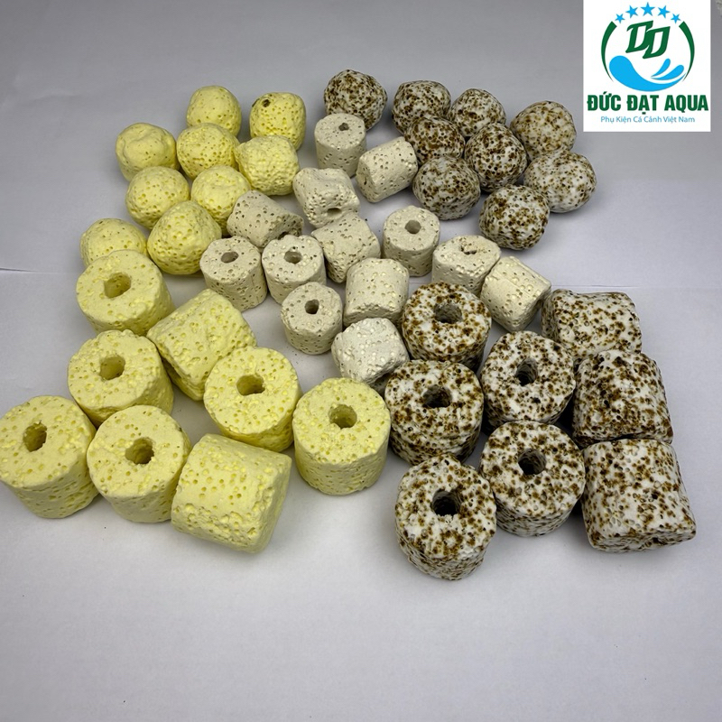 sứ trụ,sứ bi, muối tiêu và vàng. 1kg lọc nước bể cá cảnh 5