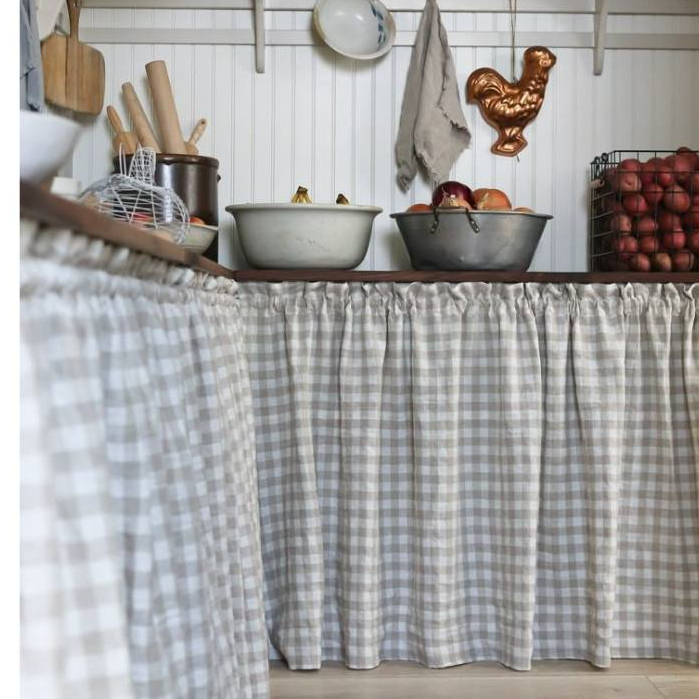 (VẢI MỘC-REN HOA) Rèm treo may sẵn đường luồn, cao 70cm, rèm decor nhà ...