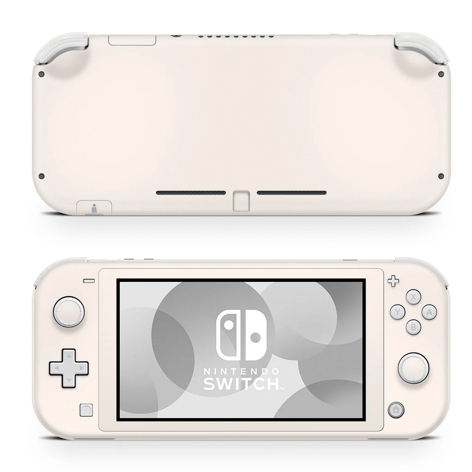 Skin decal dán Nintendo Switch Lite mẫu Trắng hồng nhạt (đã cắt sẵn, dễ dán)