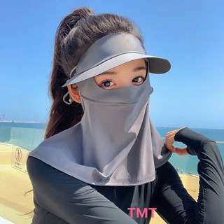 Khẩu trang chống nắng kèm nón nửa đầu. khẩu trang chống tia UV 3 trong 1 tiện lợi bảo vệ da vải mềm mịn tiện lợi 🌸🌸🌸