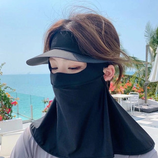 Khẩu trang chống nắng kèm nón nửa đầu. khẩu trang chống tia UV 3 trong 1 tiện lợi bảo vệ da vải mềm mịn tiện lợi 🌸🌸🌸