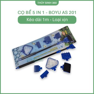( Loại Tốt ) Dụng Cụ Vệ Sinh Bể Cá AS 201 - 5 Trong 1 - Dễ Dàng Thao Tác