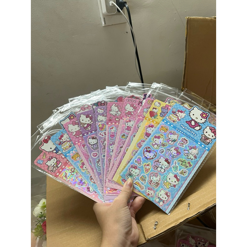 [Sticker dán]-Set sticker dán mẫu HELLO KITTY, quà tặng, trang trí tập ...