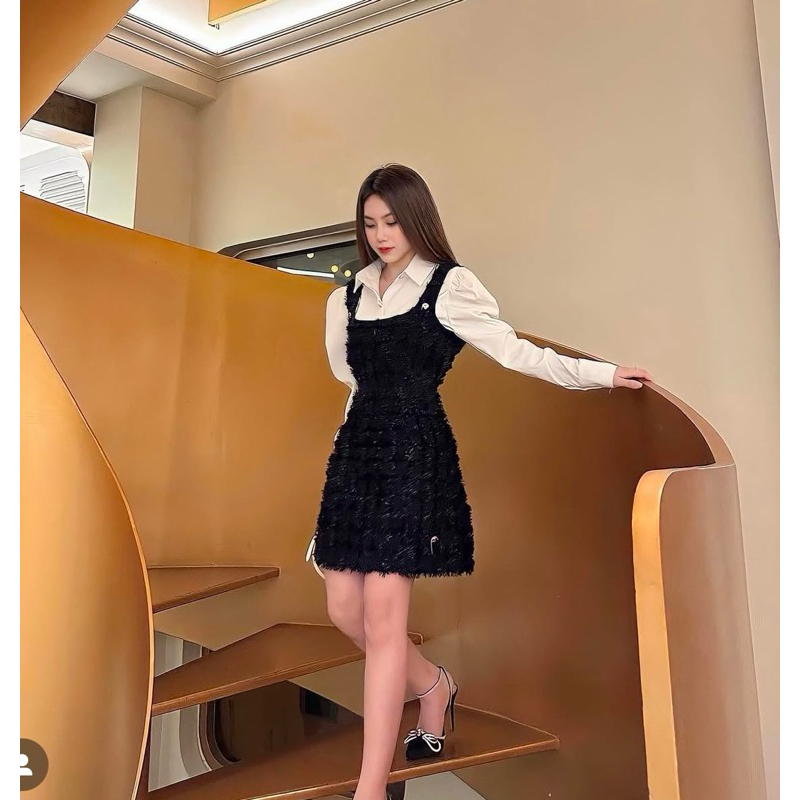 VÁY YẾM TWEED XANH LÁ ROYAL BABY TI NGOAN SIZE M (NEWTAG) | BigBuy360 - bigbuy360.vn