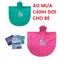 Áo mưa choàng cho trẻ em từ 5-12 tuổi hình Doremon, áo mưa cánh dơi cho bé