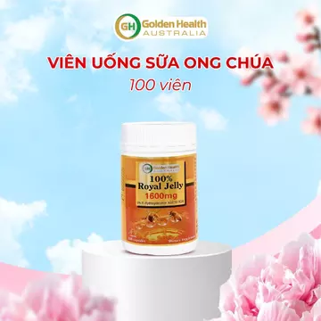 [GOLDEN HEALTH] Viên sữa ong chúa - Royal Jelly 1600mg hộp 100 Viên