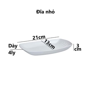 Đĩa phíp thuyền nhựa Việt Nhật hình chữ nhật đựng cá, thức ăn, bánh kẹo ms: 1283, 1284, 1285