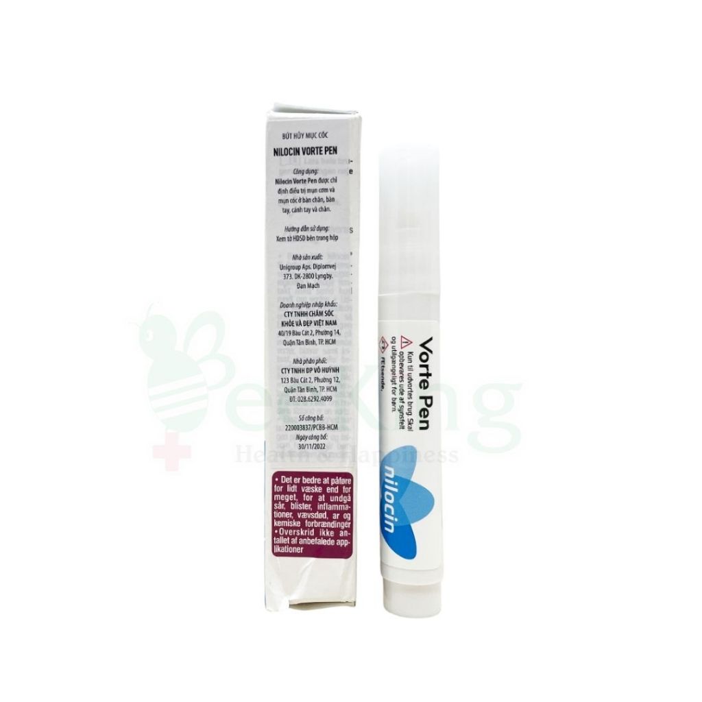 Bút Chấm Mụn Cóc Nilocin Vorte Pen 3ml – Loại Bỏ Mụn Cóc, Mụn Cơm Hiệu Quả, An Toàn