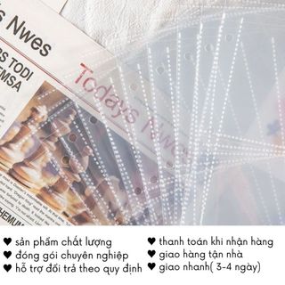Sheet A4 A5 Túi Đựng Card Bo Góc Ảnh Idol Thẻ Bọc Bảo Vệ Timo VPBL05