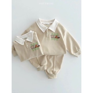 BỘ NỈ 2 DA CÓ CỔ IN SÓC CHO BÉ TRAI SIZE 10-23KG