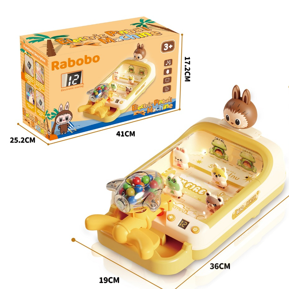 Đồ Chơi Máy Bắn Bóng Pinball RaBoBo Dễ Thương Có Đèn Và Nhạc Vui Nhộn ...