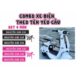 tem dán xe điện vc , k1, decal dán trang trí xe điện