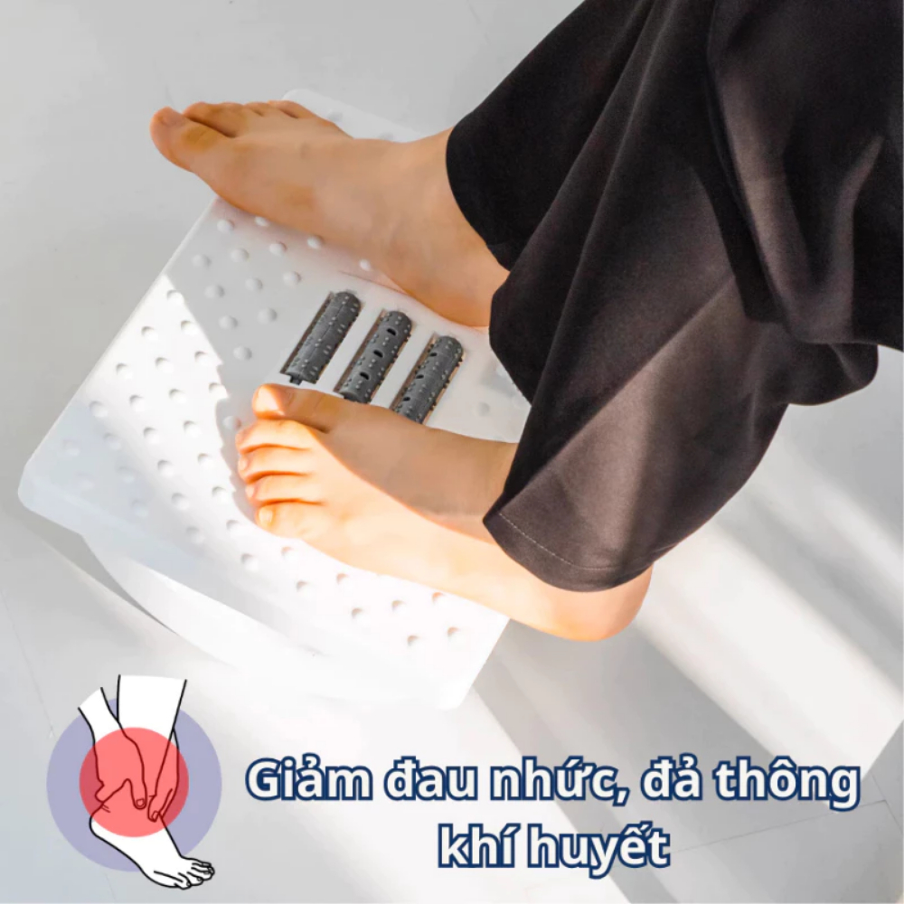 Ghế gác chân massage, Ghế kê chân Công Thái Học cho dân văn phòng, sinh viên, Ghế gaming mát xa thư giãn, giảm stress