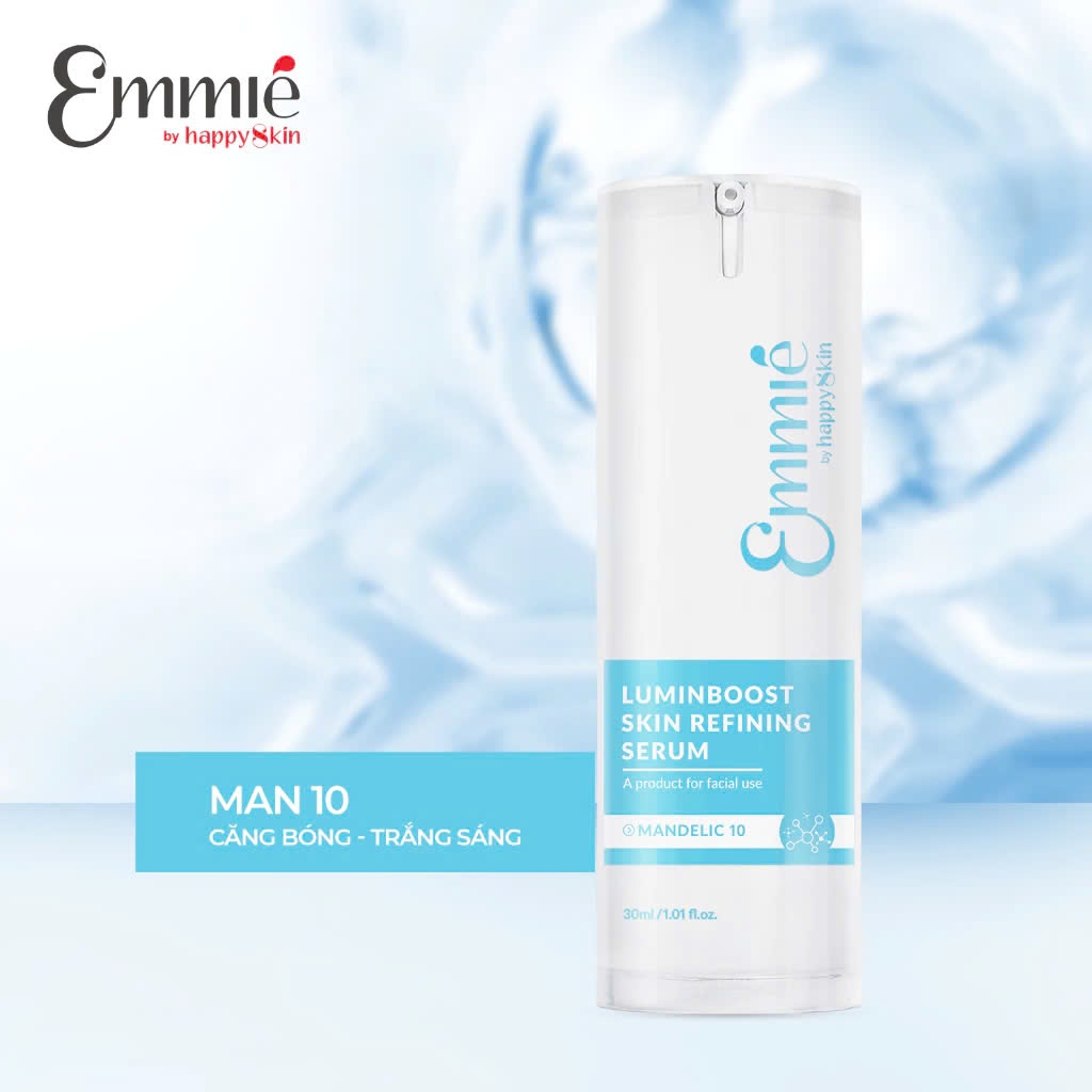 Ảnh Tinh chất trẻ hóa căng bóng da 10% Mandelic Acid Luminboost Skin Refining serum 30ml 2