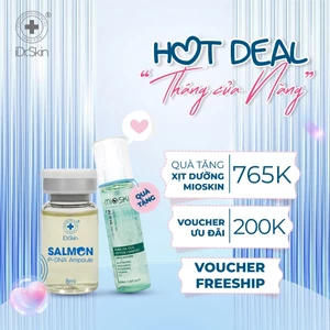 Tinh chất IDr.Skin Salmon-p Dna Ampoule phục hồi tái tạo da làm mờ các nếp nhăn 1 lọ*8ml