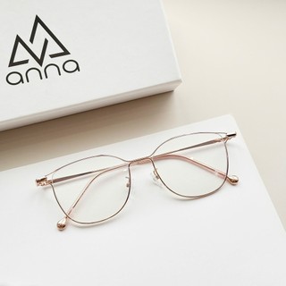 Gọng kính mắt thời trang cao cấp nam nữ ANNA dáng mắt mèo chất liệu kim loại 72835