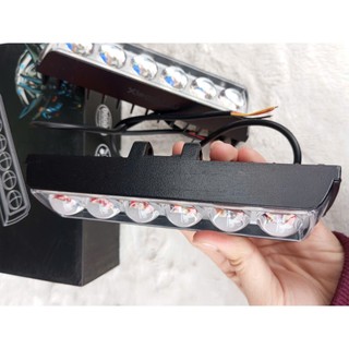 [ giá 1 đôi ] Đèn bi trợ sáng 6 mắt led 1 hàng, đèn bi trợ sáng ô tô