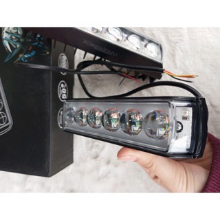 [ giá 1 đôi ] Đèn bi trợ sáng 6 mắt led 1 hàng, đèn bi trợ sáng ô tô