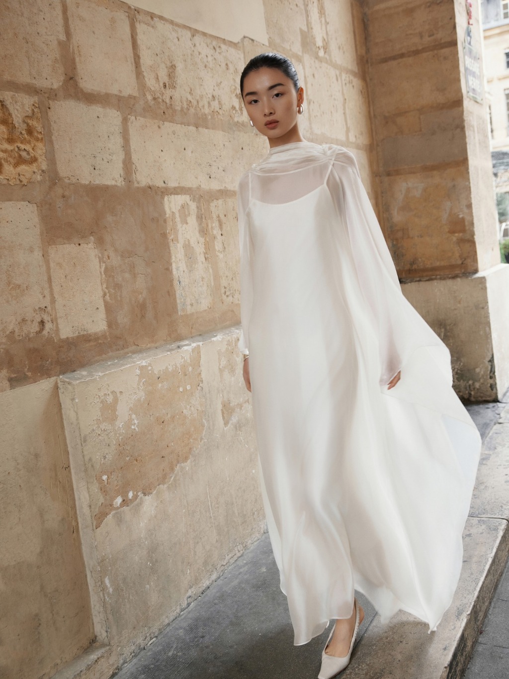 Ảnh Đầm lụa Mary Rose Dress HUONG BOUTIQUE HBV1318 1