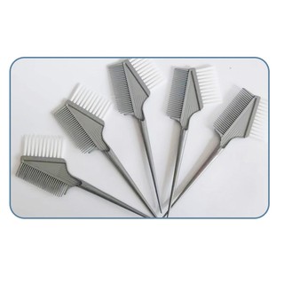 Lược Nhuộm Tóc Dùng Một Lần Màu Xám Nhựa Mũi Nhọn Đuôi Dầu Nướng Tóc Bàn Chải Nhuộm Tóc Salon Hai Đầu Bàn Chải Nhuộm Tóc