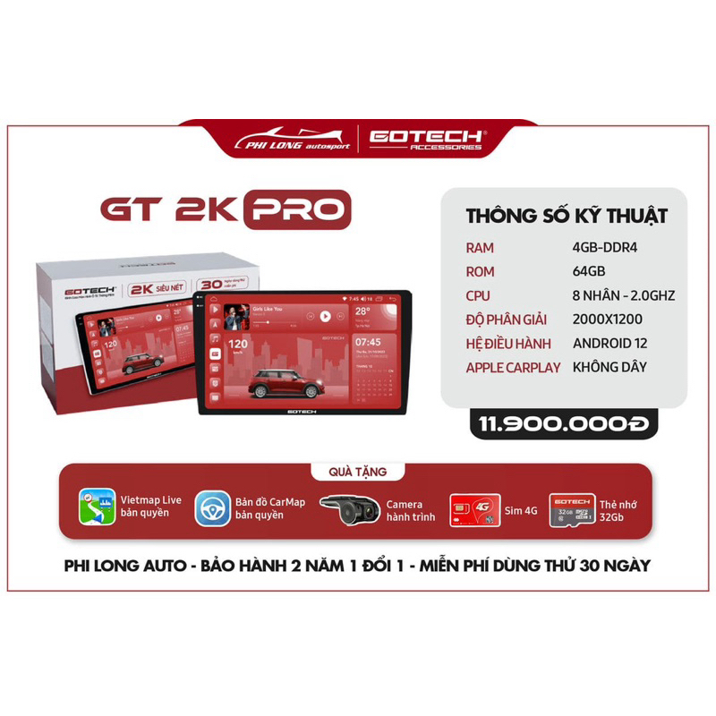 Màn hình Gotech GT2K Pro | Shopee Việt Nam