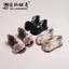 Dép sandal đính hoa khoá kéo sau đế mềm đi mùa hè dành cho bé gái