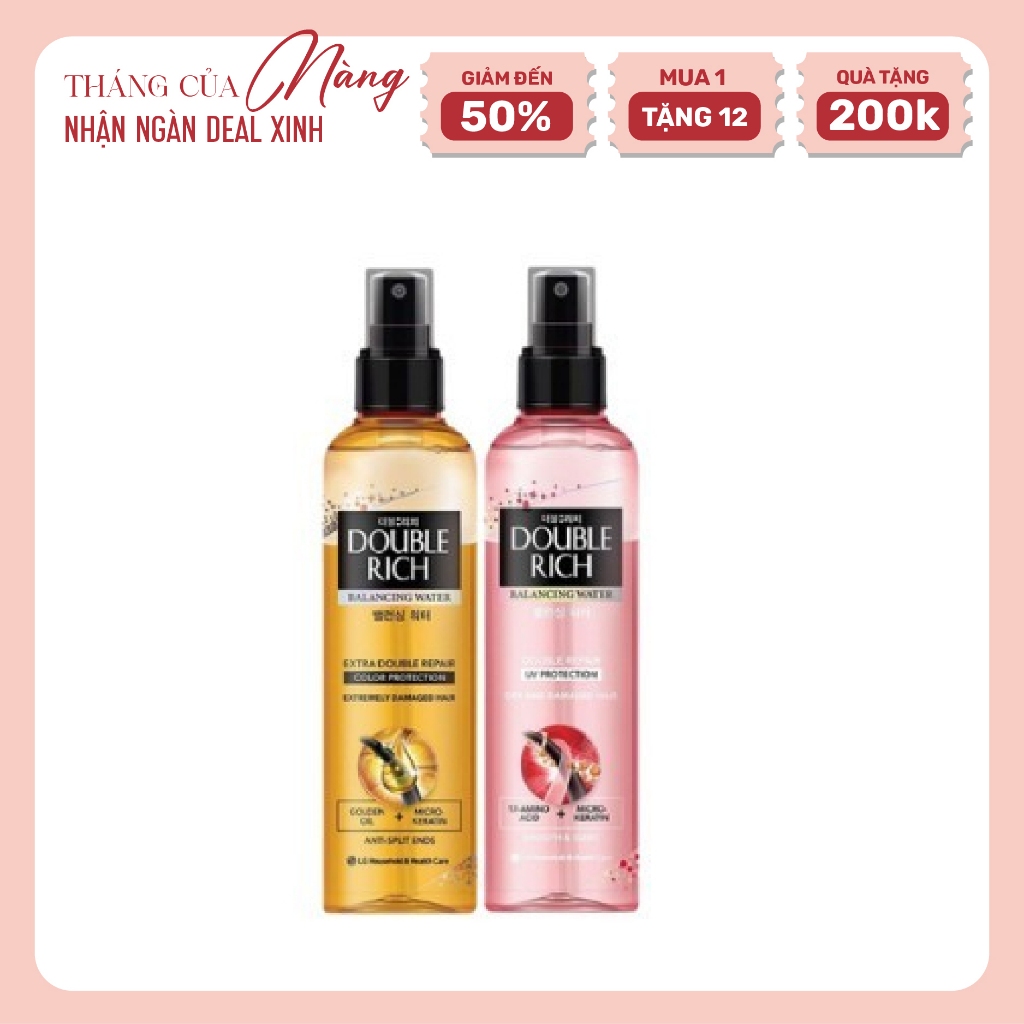 Ảnh Nước xịt dưỡng tóc dưỡng tóc khô xơ, phục hồi hư tổn Double Rich Balancing Water Double Repair 250ml 1