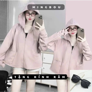 - Tặng Kính Râm Áo Chống Nắng Nữ chất UMI Hàn chống UV 50+ Áo Khoác Dáng Babydoll MINGBOU