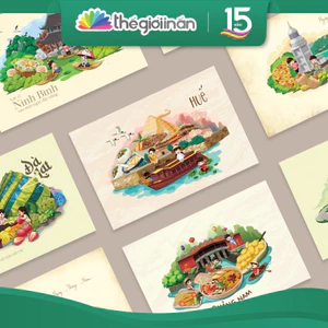 Postcard Việt Nam (Kèm Bao Thư Giấy Kraft) – Lưu Giữ Hồn Quê Trong Từng Nét Vẽ