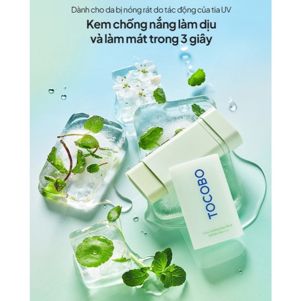 Ảnh Sáp Chống Nắng Dạng Thỏi Tocobo Cica Cooling Sun Stick SPF50+ PA++++ 18gr 2