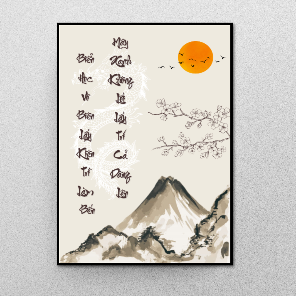 Tranh Tư Tưởng Của Hồ Chí Minh, Nguyễn Phú Trọng - Tranh Gỗ Treo Tường Tráng Gương Khung Composite Decor Góc Làm Việc