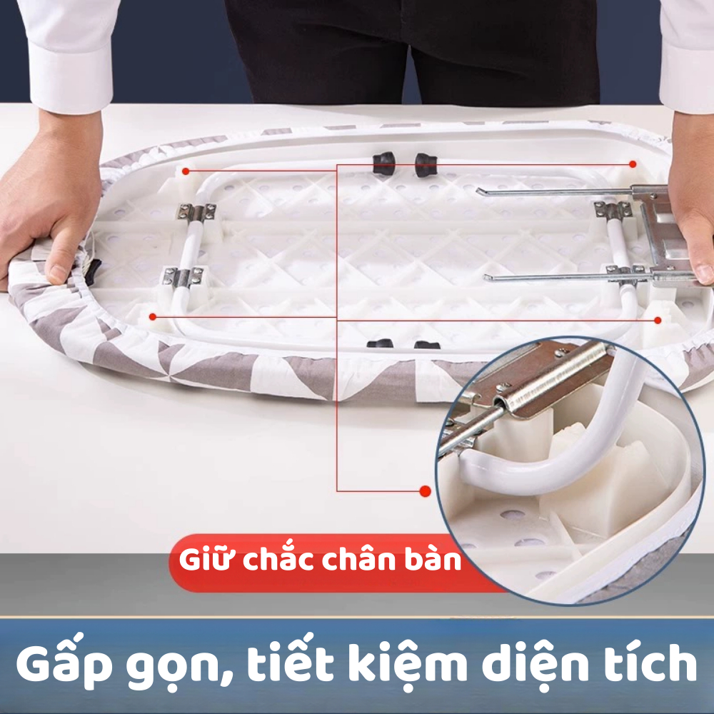 Bàn để ủi quần áo DINO có thể gấp gọn chống bỏng cho gia đình