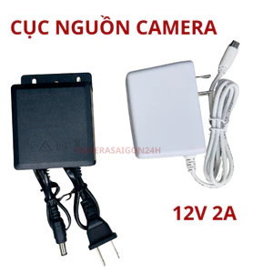 Nguồn cấp điện hàng loại BH 6TH cho Camera giám sát 12V 2A Bộ sạc phích cắm chống nước ngoài trời