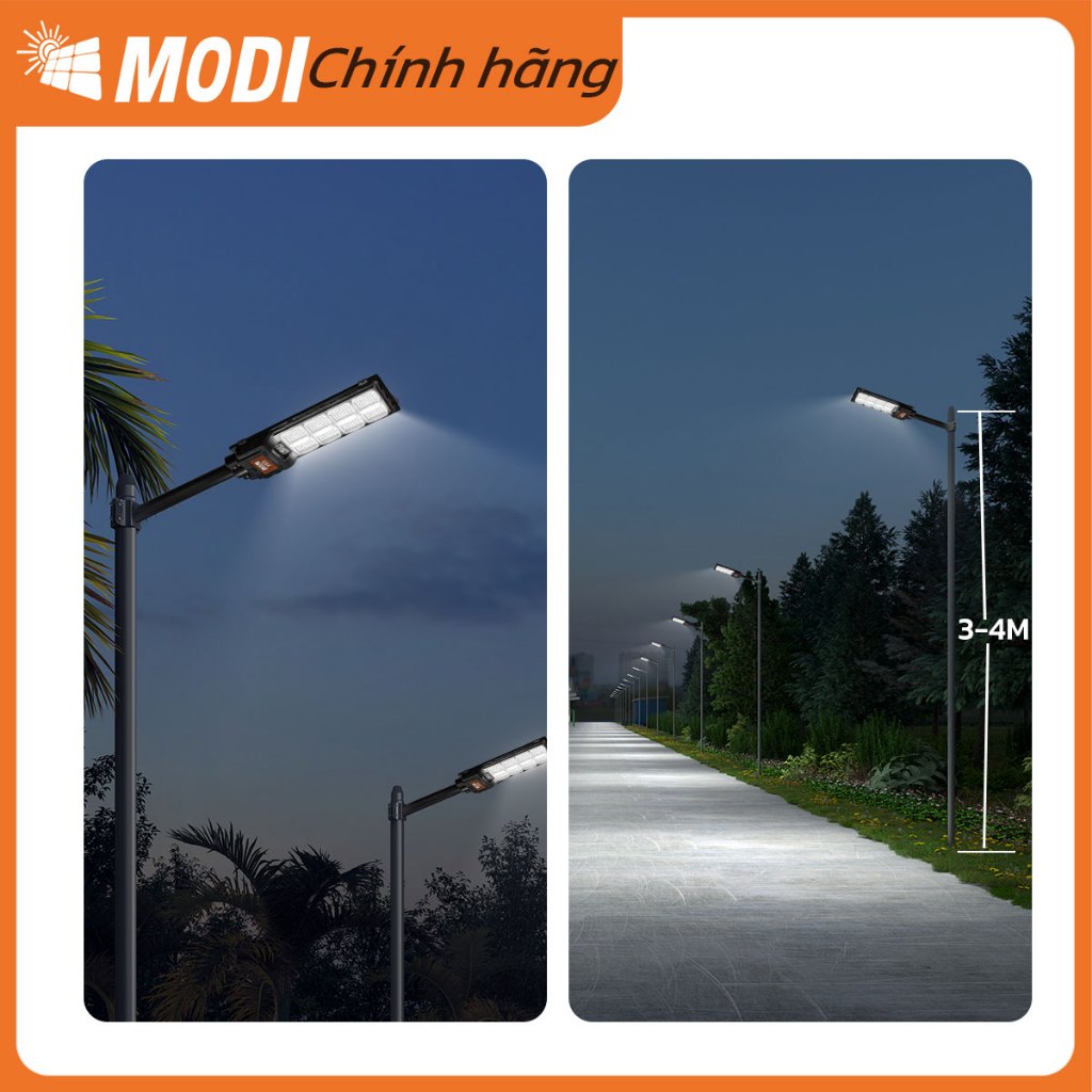 Ảnh Đèn Năng Lượng Mặt Trời MODI SOLAR SLT27 120W 240W, Điều Khiển Từ Xa, Chiếu Sáng Cả Đêm 4