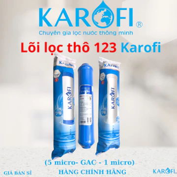 Bộ 3 Lõi lọc nước Karofi 123 - Lõi Số 2 OCB GAC nhỏ nối nhanh - Dùng cho các máy N-e Karofi