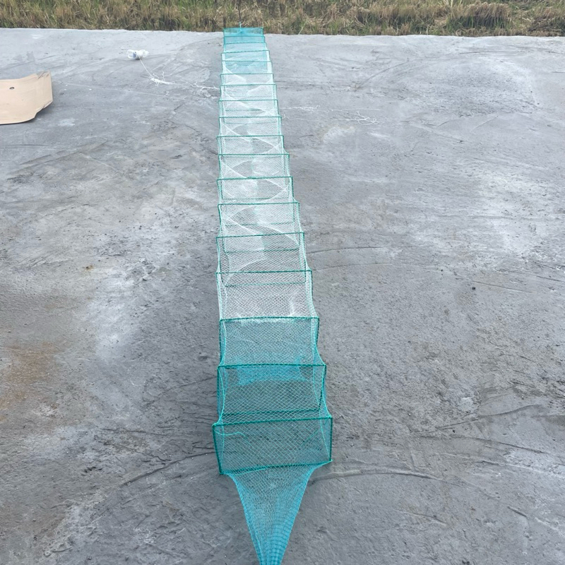 Lú dây bát quái 12 cửa ngục, Dài 4m, kích cỡ khung 25 x 35cm, bắt tôm ...