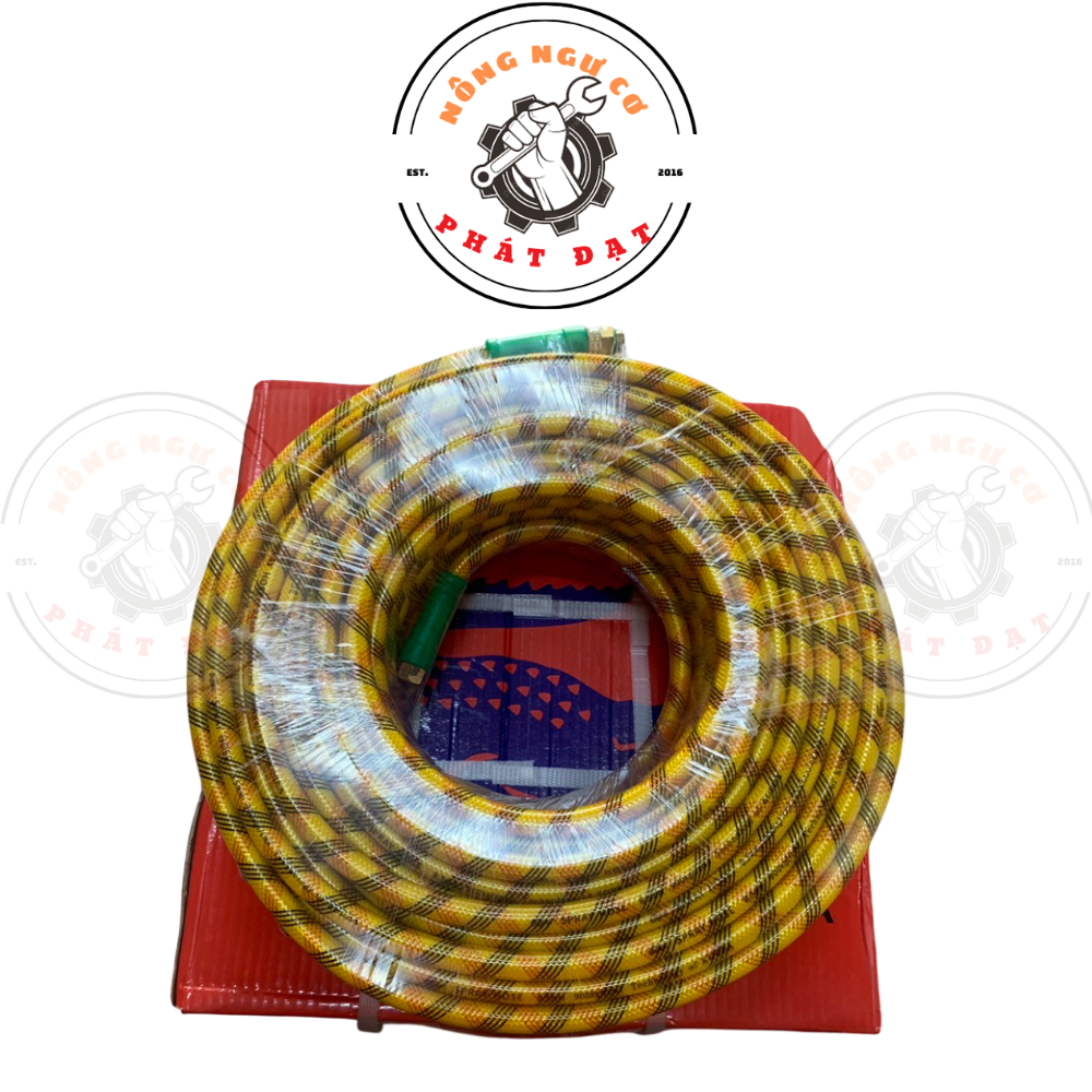 Dây rửa xe cao áp CÁ SẤU Korea, ren trong ren ngoài 14mm, chịu áp cao 900kg, trong 8,5mm ngoài 14mm