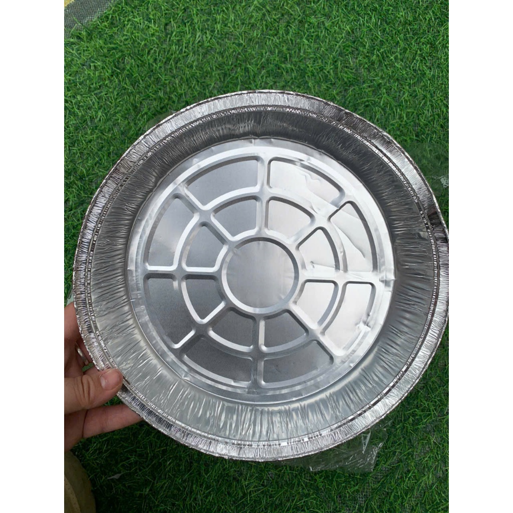 10 Khay Giấy Bạc Lót Nồi Chiên Không Dầu, Lò Nướng - Khuôn Đĩa Nhôm Đựng Thức ăn Thực phẩm.