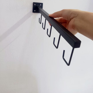 Móc Treo Vợt Cầu Lông 4 Móc Loại Bắn Vít Chắc Chắn, Treo Được 10–15 Vợt Đa Năng