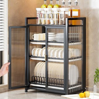 Kệ đựng chén bát 3 tầng thông minh có khay hứng nước - Nhà bếp Tủ đựng bát đĩa nâng cấp